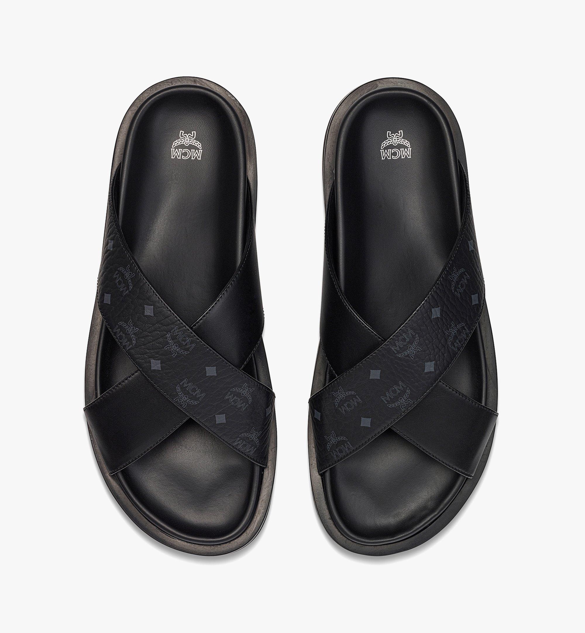 Sandals in Visetos Leather Mix - 4