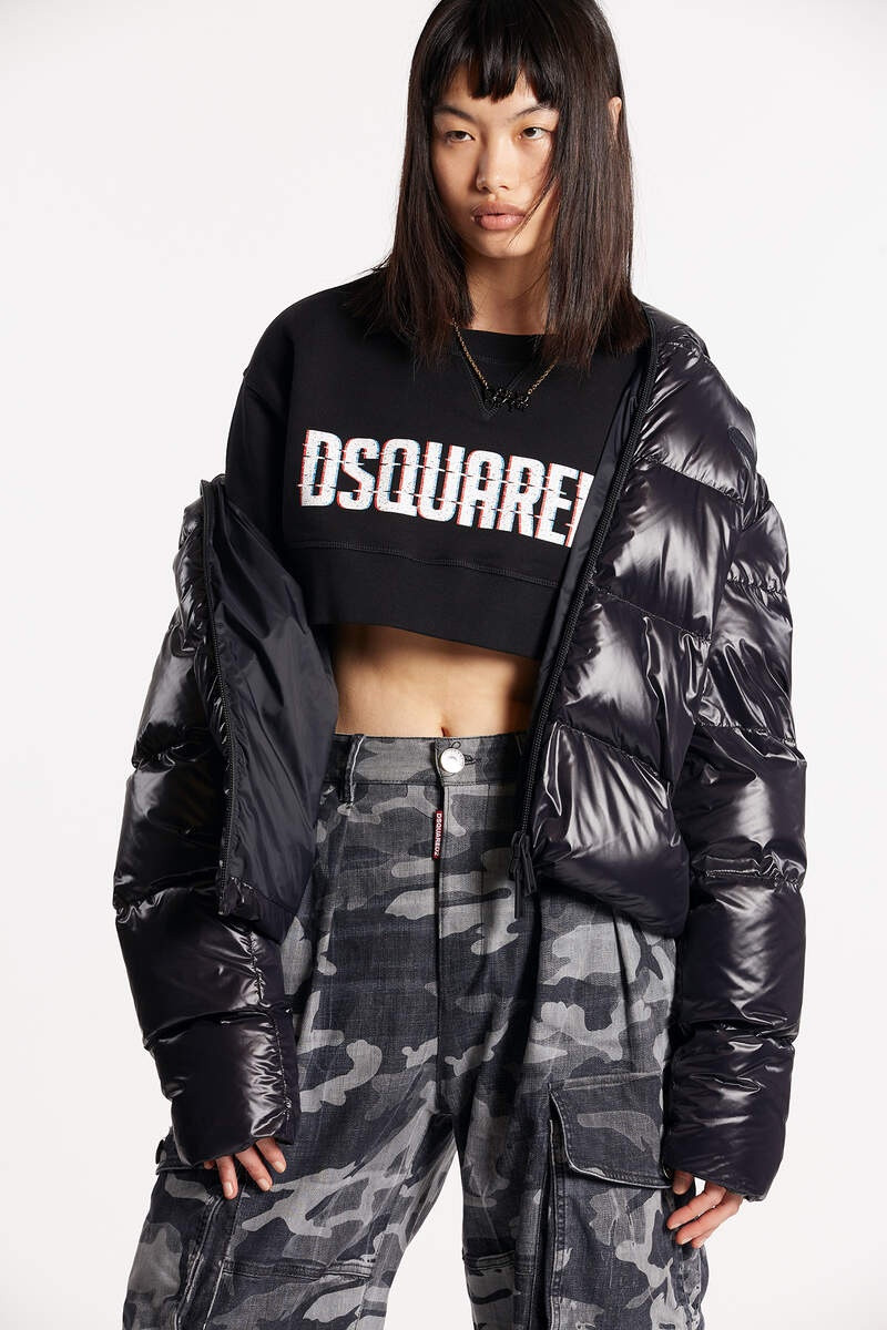 DSQUARED2 CROPPED COOL SWEATSHIRT 1