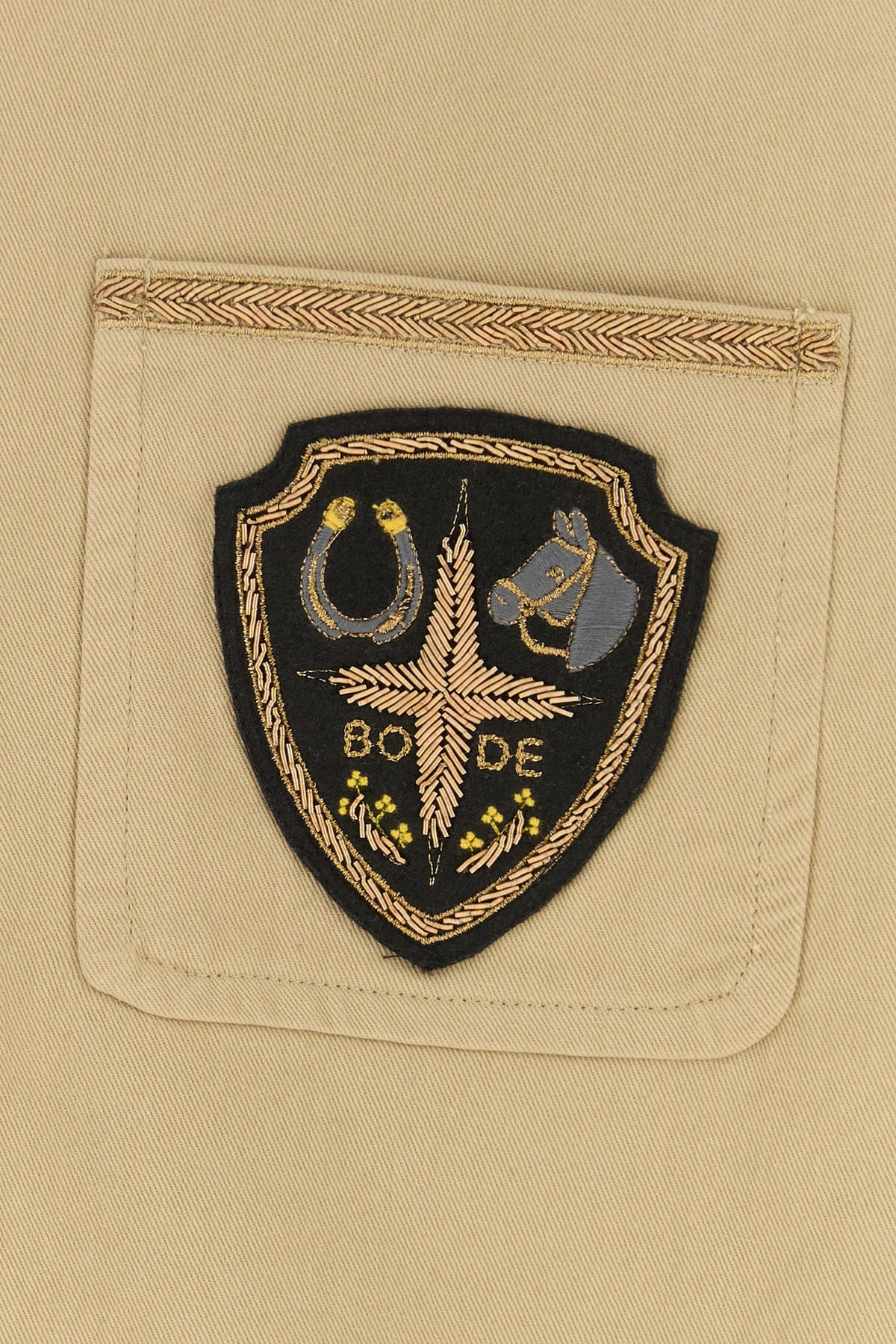 Beige cotton Bullion jacket - 3