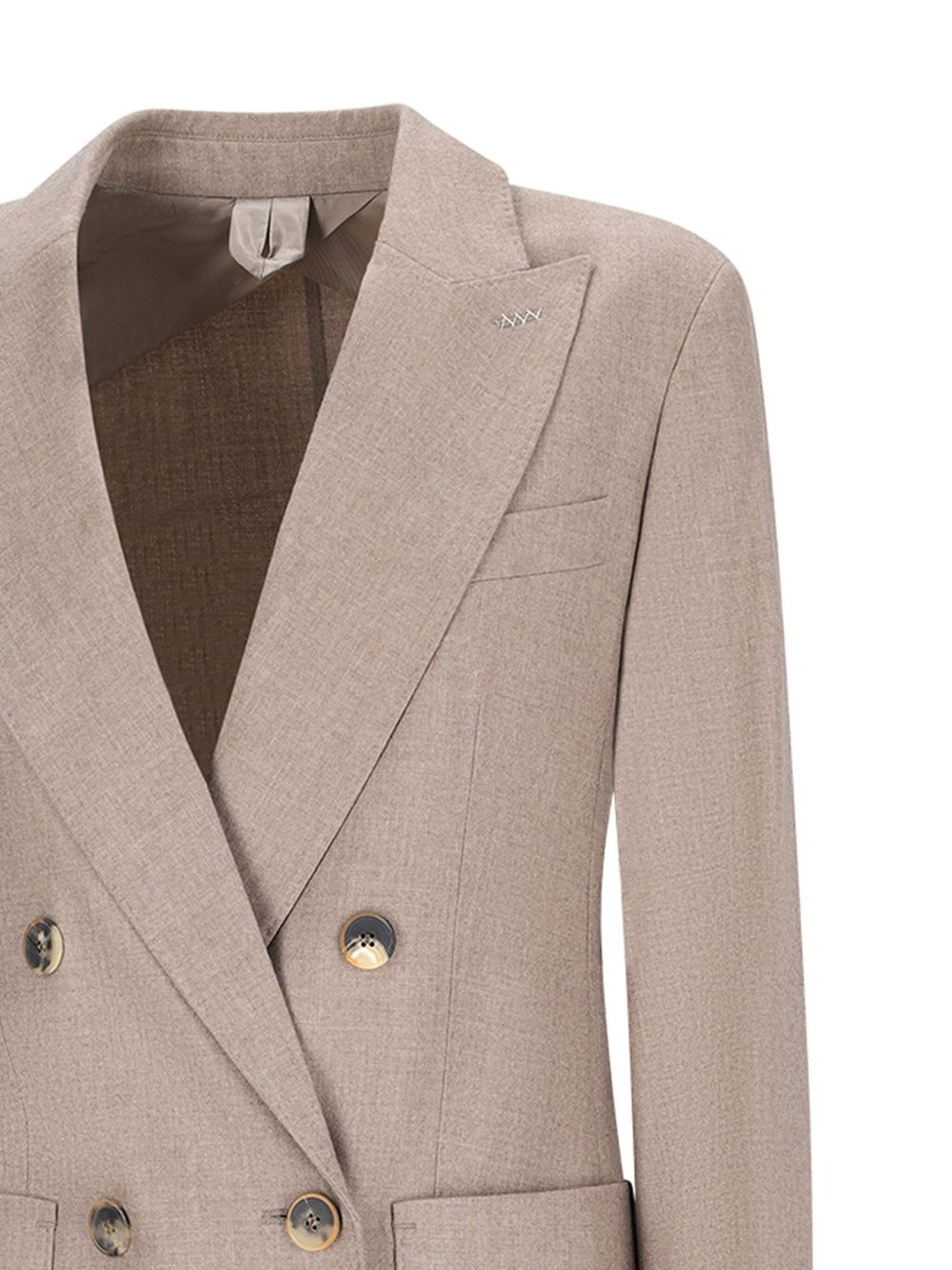 double-breasted patch-pockets blazer - 3