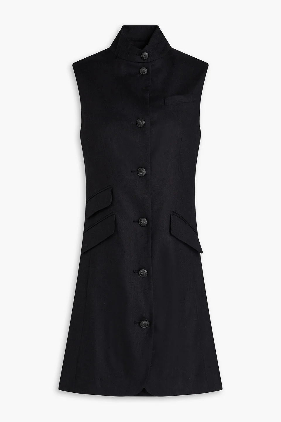Slade linen-blend mini dress - 1