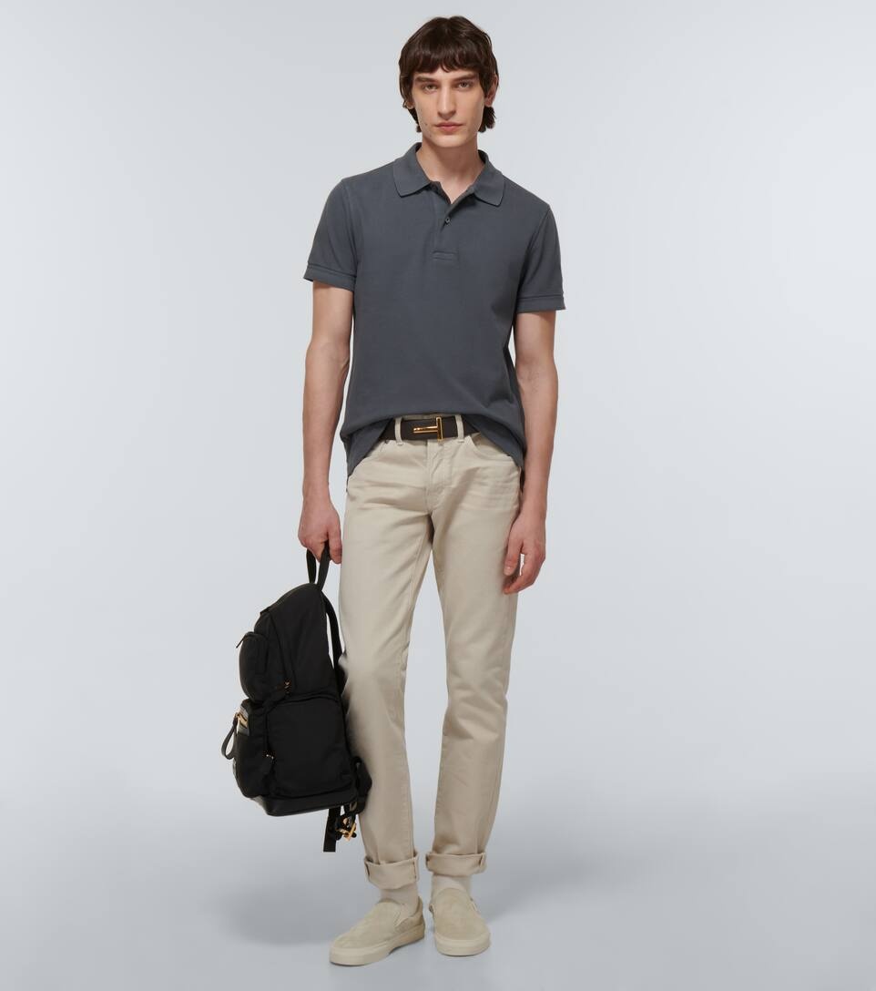 Tennis cotton piqué polo shirt - 2