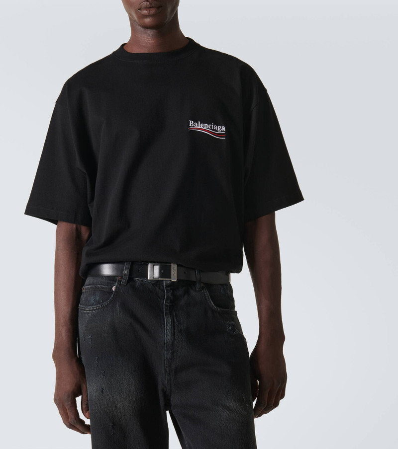 BALENCIAGA Logo leather belt outlook