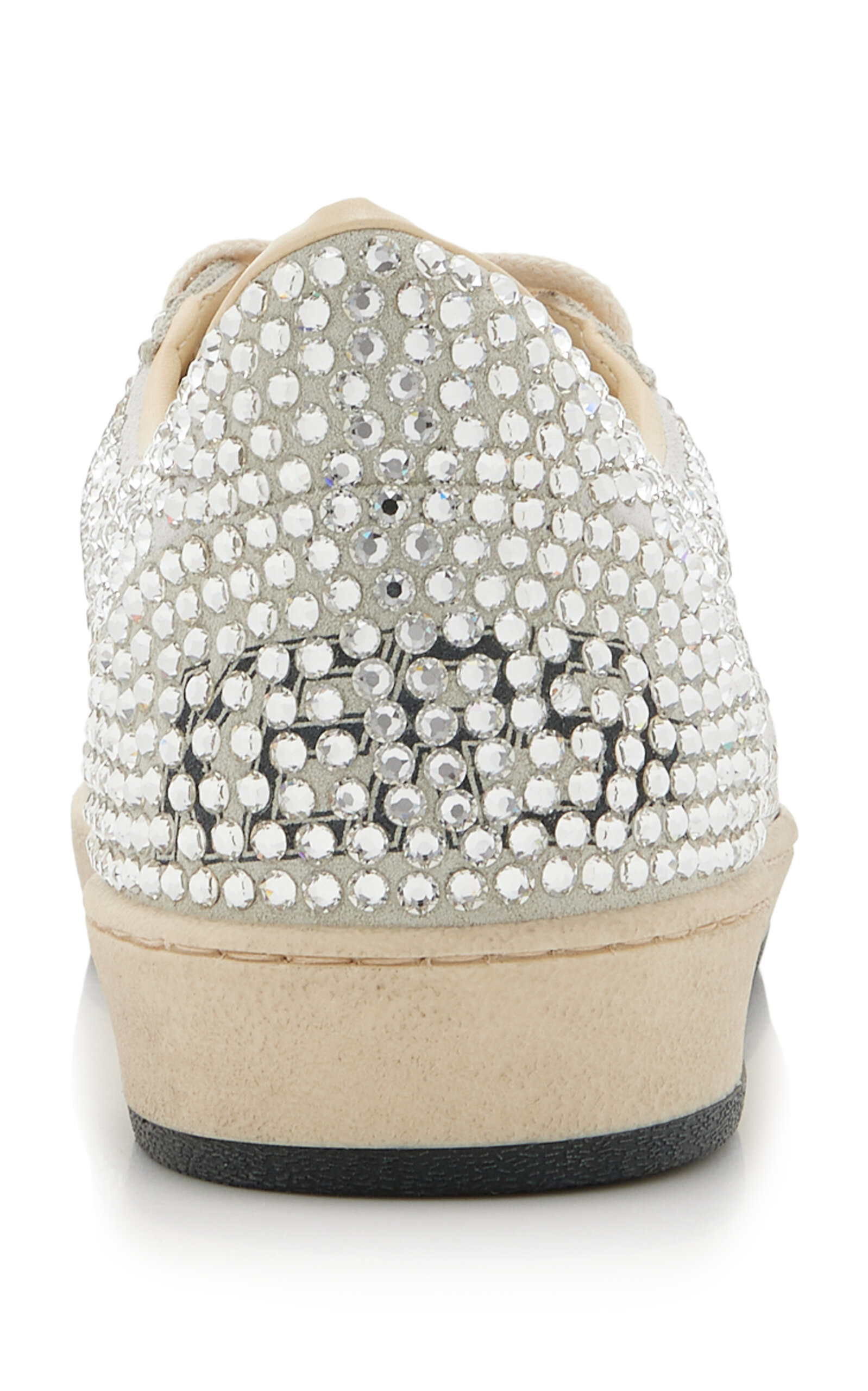 Ballstar Crystal-Embellished Suede Sneakers silver - 5