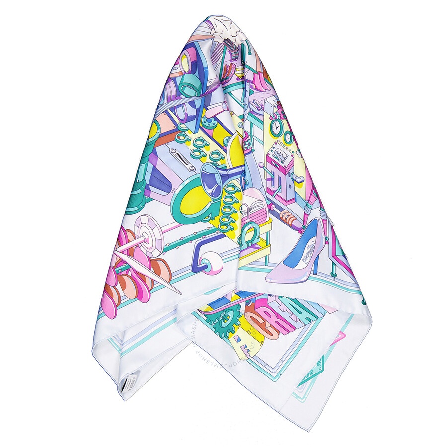 Ferragamo Manovia Print Silk Scarf - 4