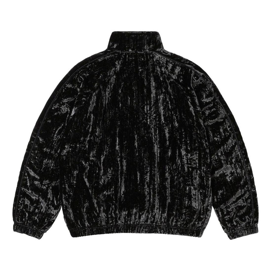 Supreme Crushed Velvet Track Jacket 'Black' SUP-FW23-119 - 2