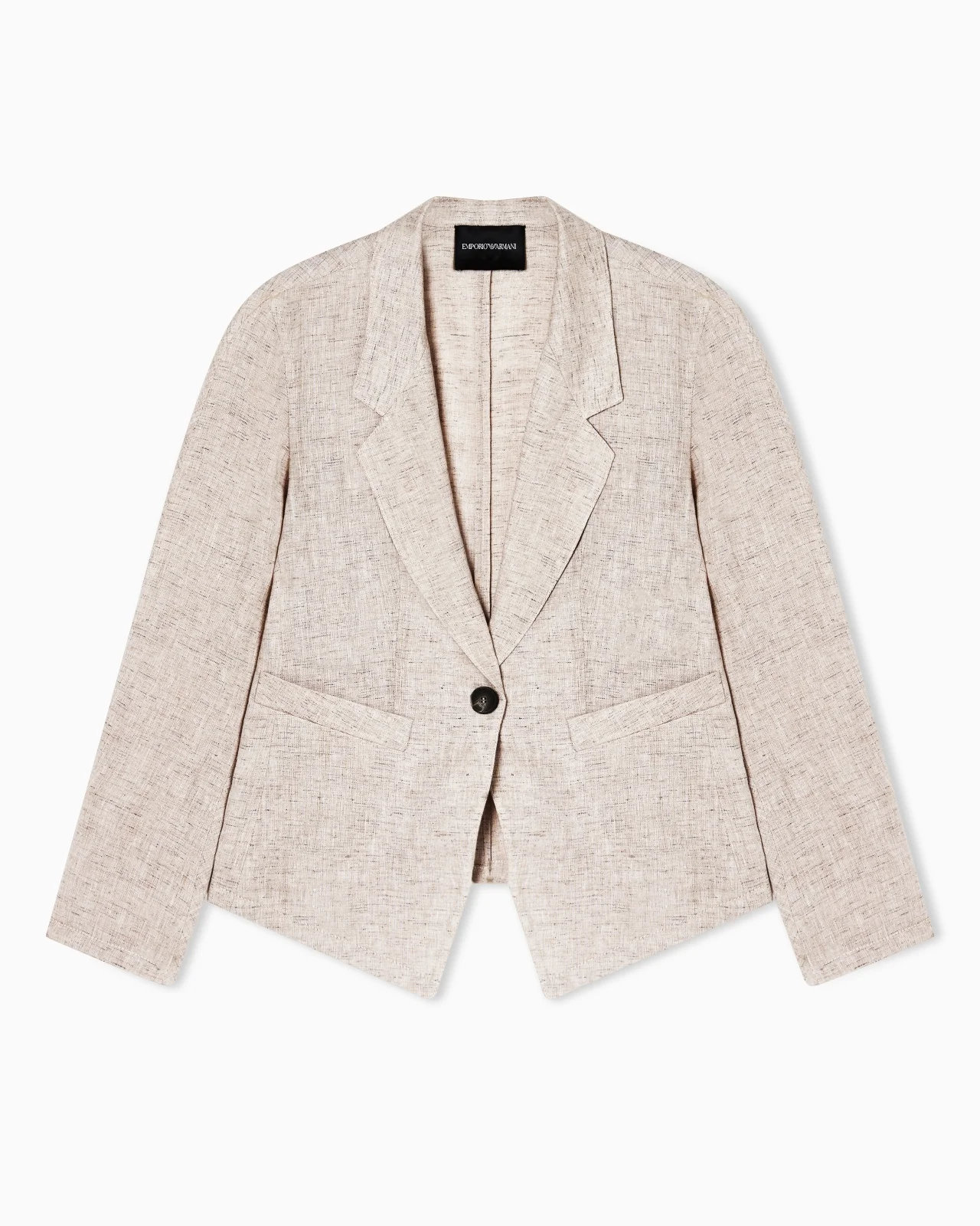 LINEN-BLEND CHAMBRAY JACKET - 1