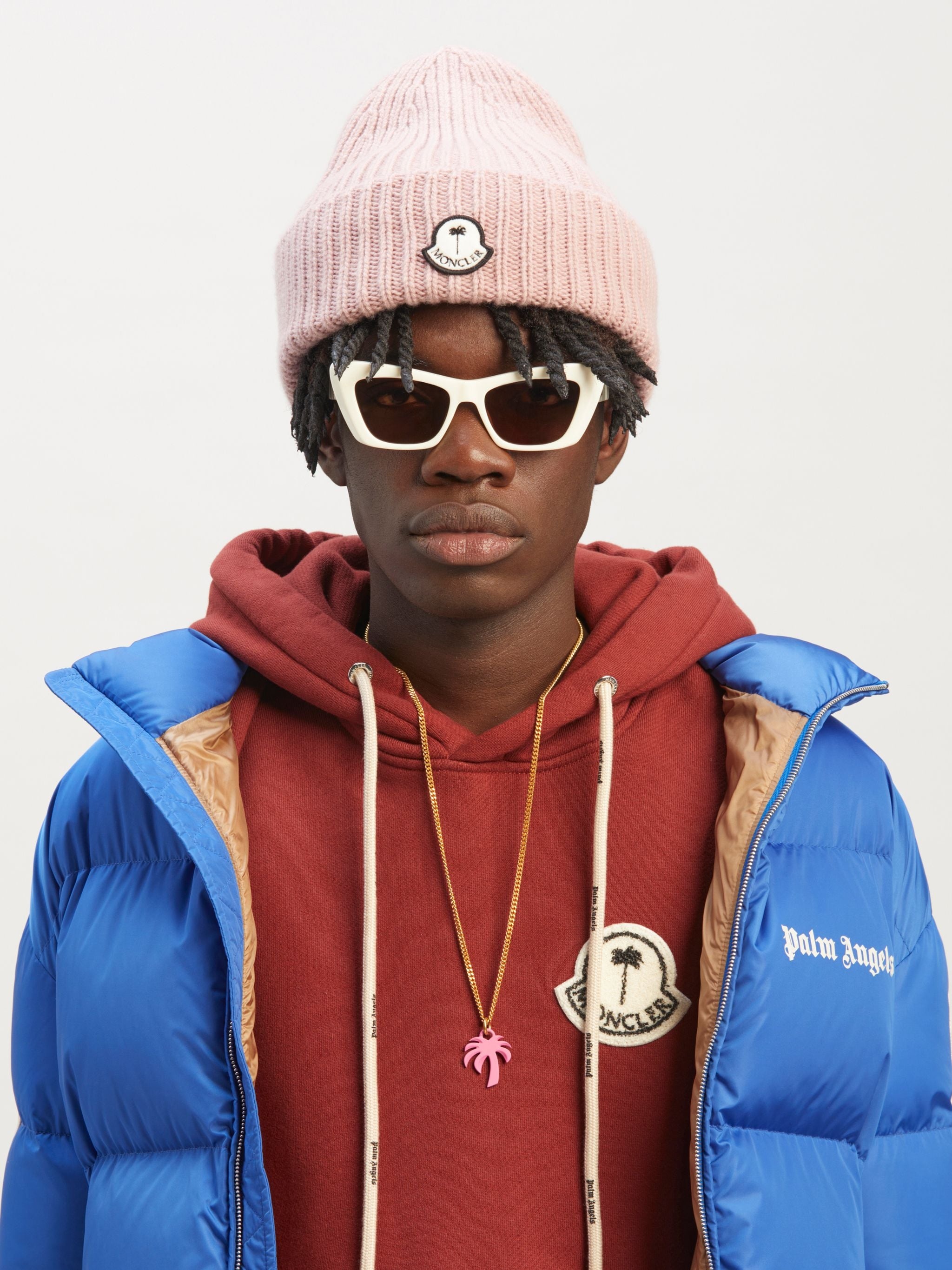 8 MONCLER PALM ANGELS TRICOT HAT - 2