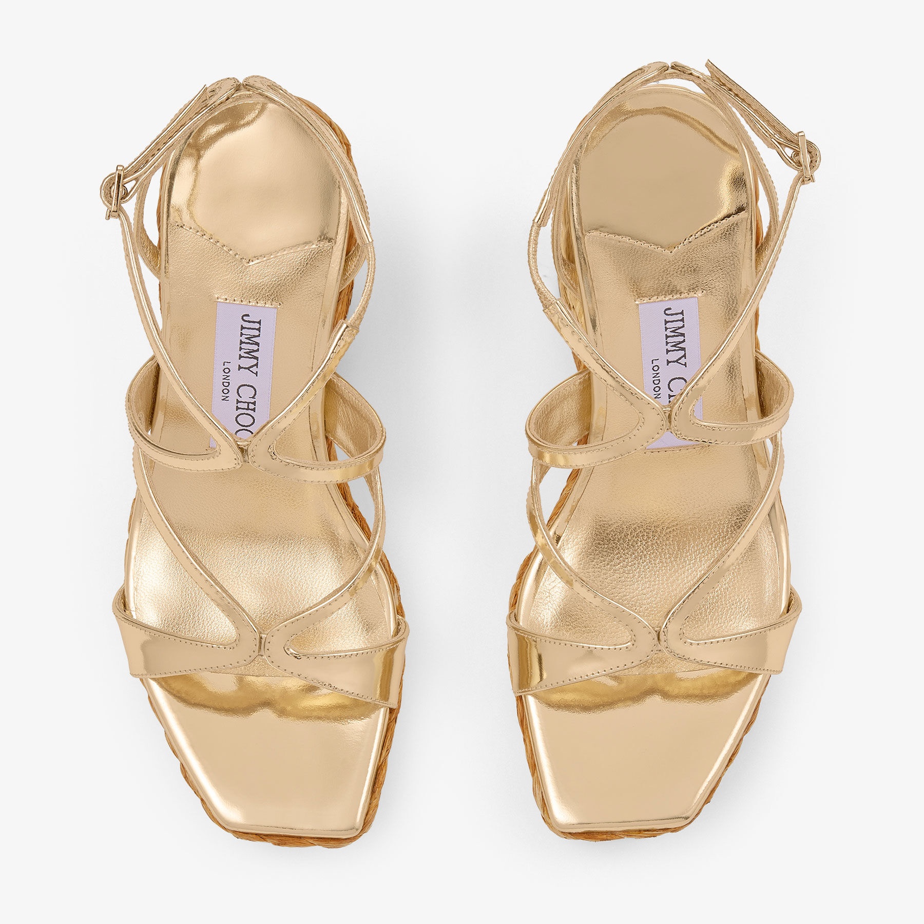 Ayla 110
Gold Metallic Leather Wedge - 5