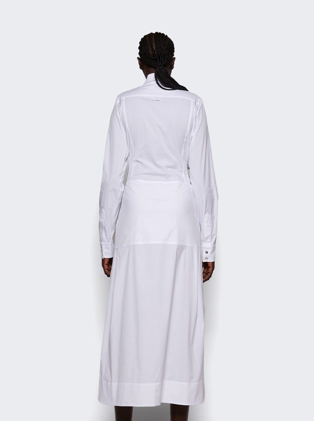 Tie-waist Dress White - 4