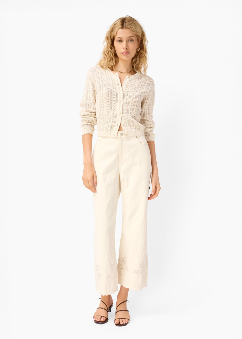 DRESDEN CROPPED CARDIGAN MACADAMIA 3