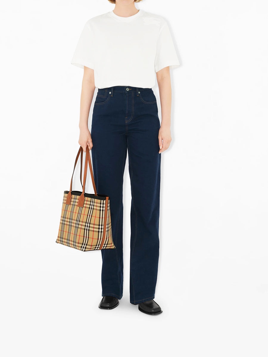 Medium London Tote in Briar Brown/Black - 5