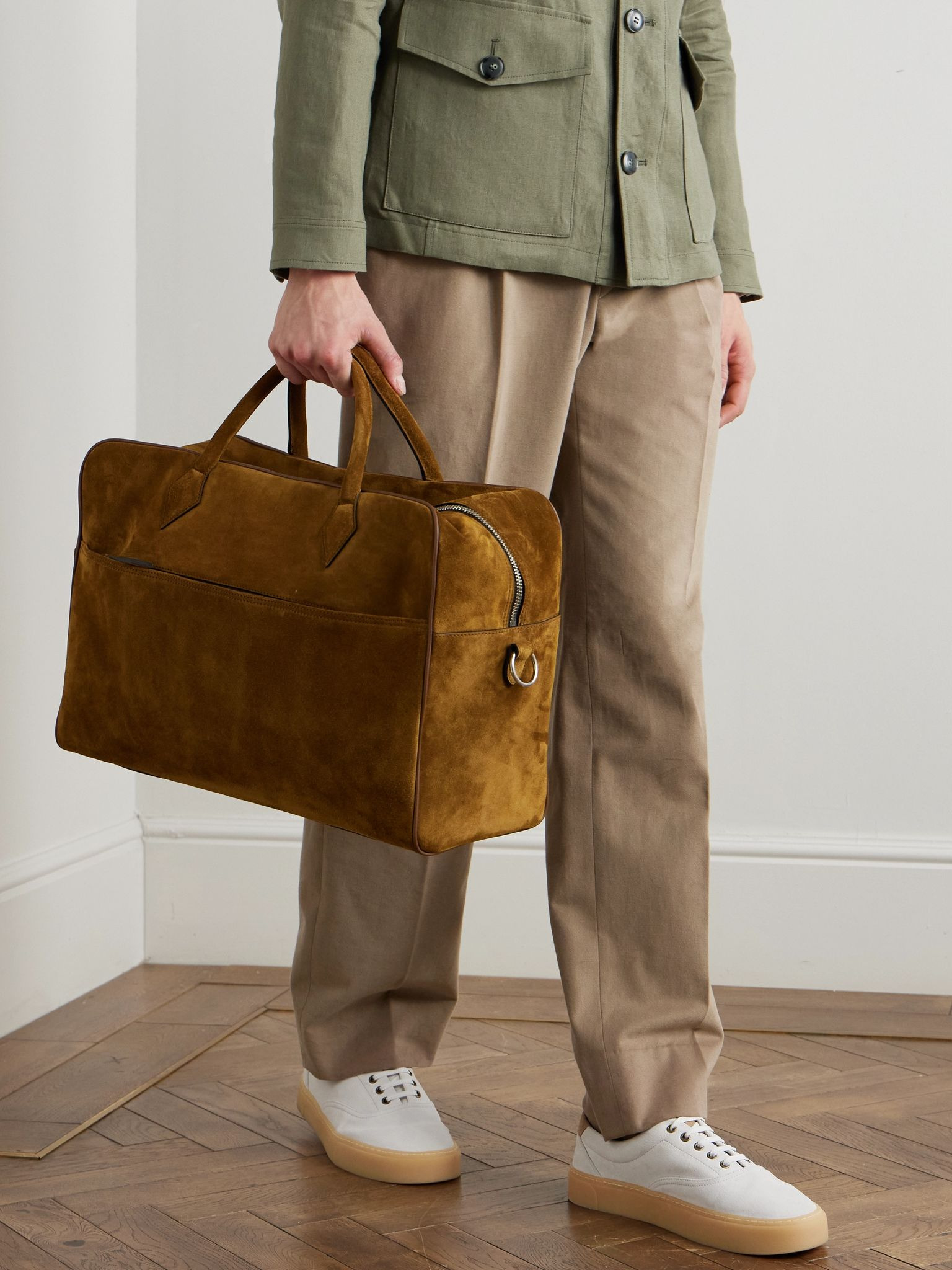 Closer Two Day Suede Holdall Tan - 6