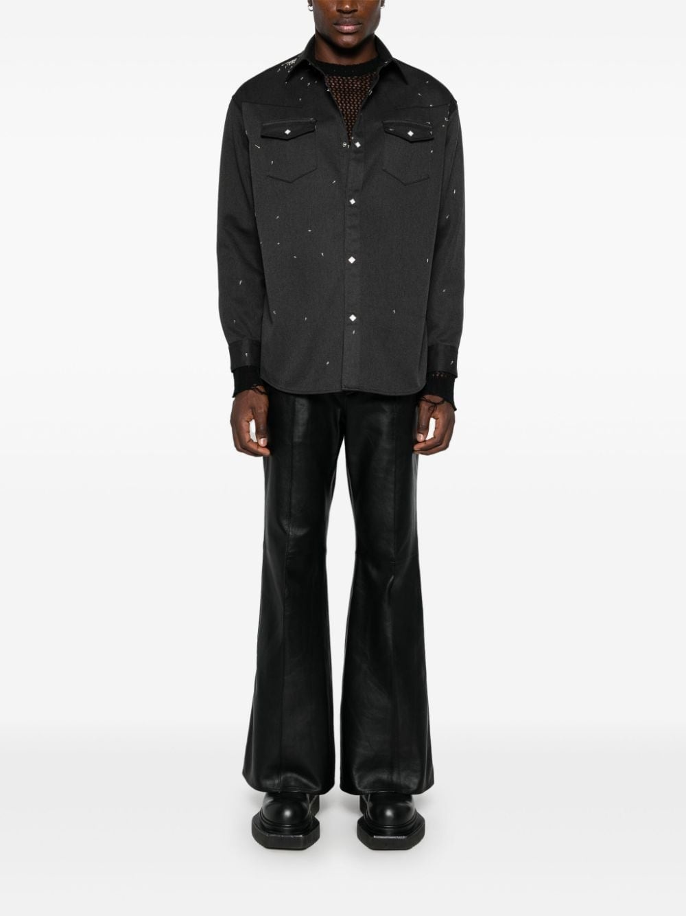 cross-motifs shirt - 2