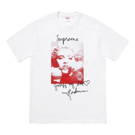 Supreme FW18 Madonna Tee White Printing Short Sleeve Unisex SUP-FW18-001 - 1