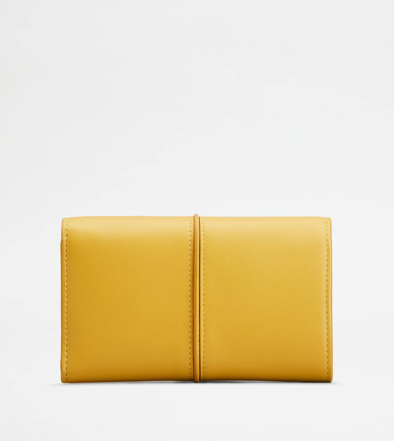 T TIMELESS WALLET IN LEATHER - YELLOW 3