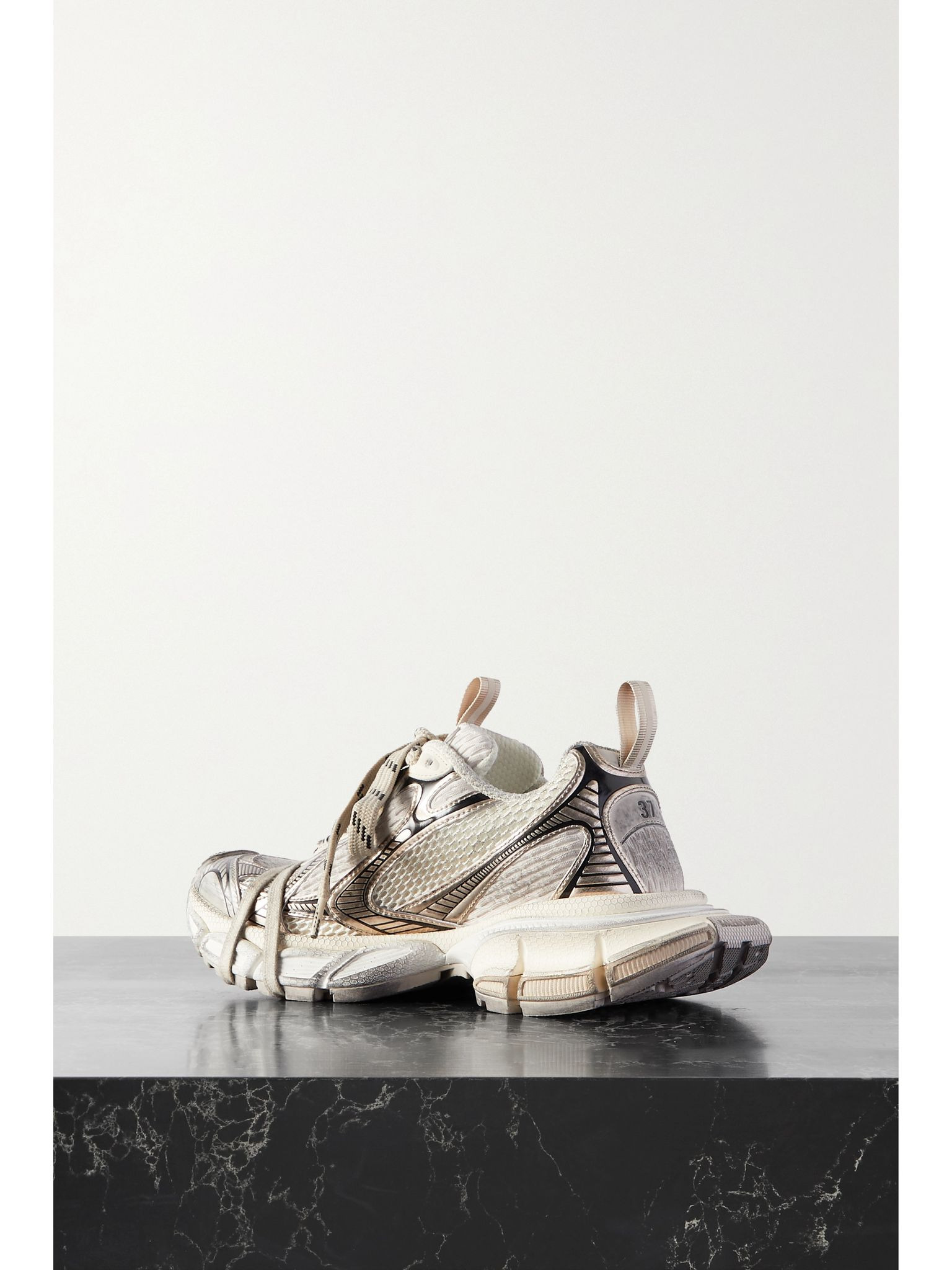 3XL mesh and rubber sneakers Beige - 3