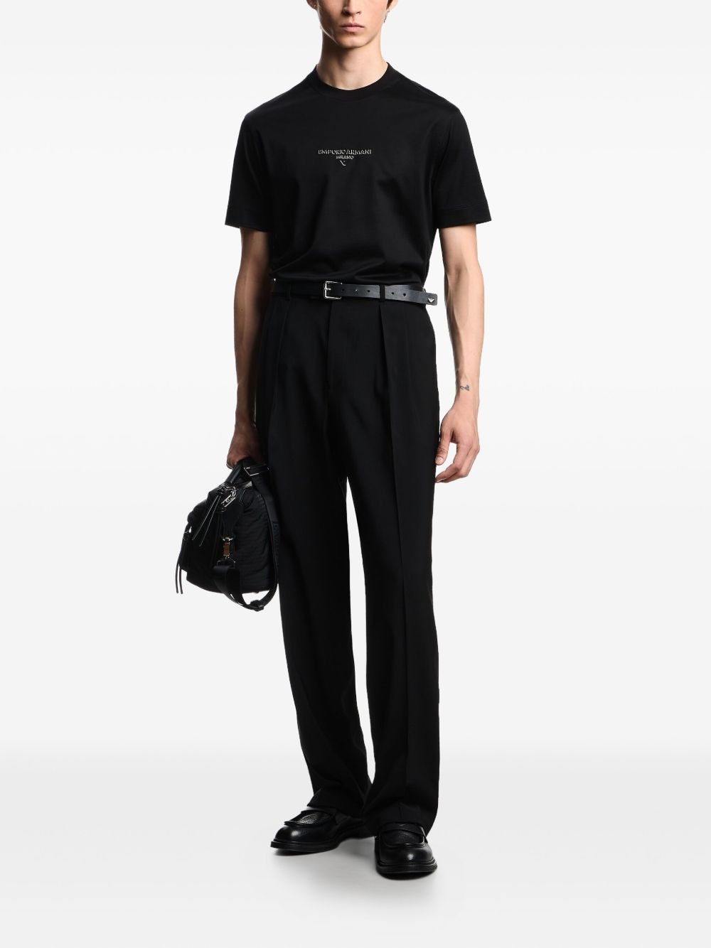 logo-embroidered T-shirt - 2