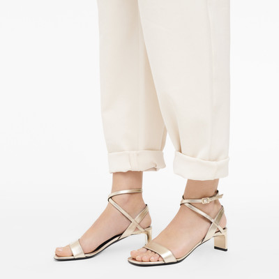 Longchamp Spring/Summer 2023 Collection High heel sandals Pale gold - Leather outlook