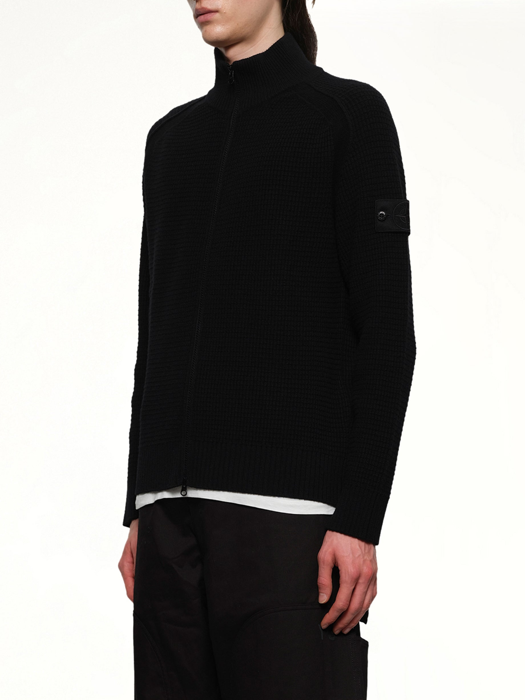 510008 Knit Cardigan in Black - 3