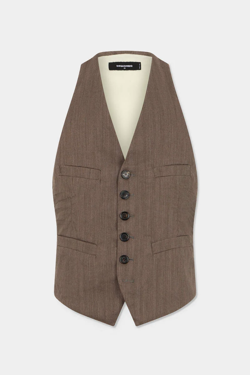 OVERSIZED CRINKLED VEST - 1