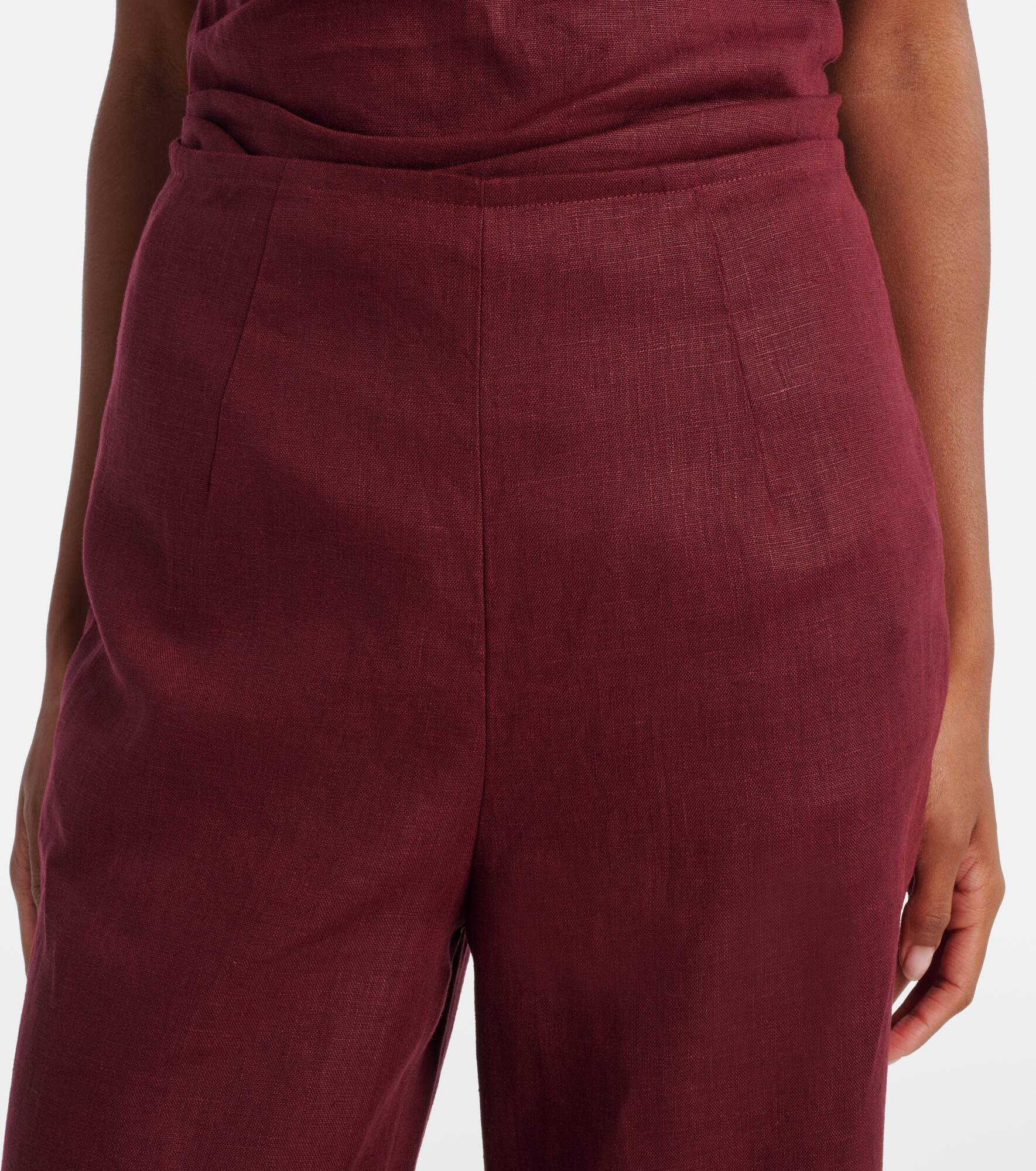 Syna linen wide-leg pants - 4