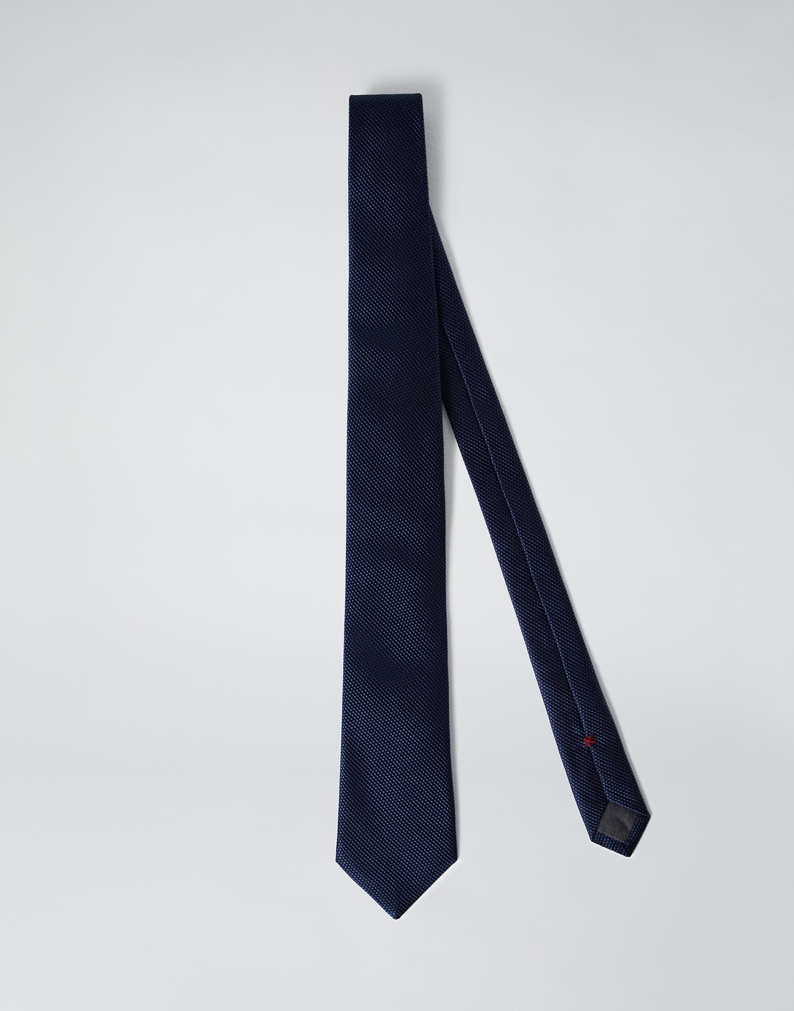 Textured silk twill tie - 1