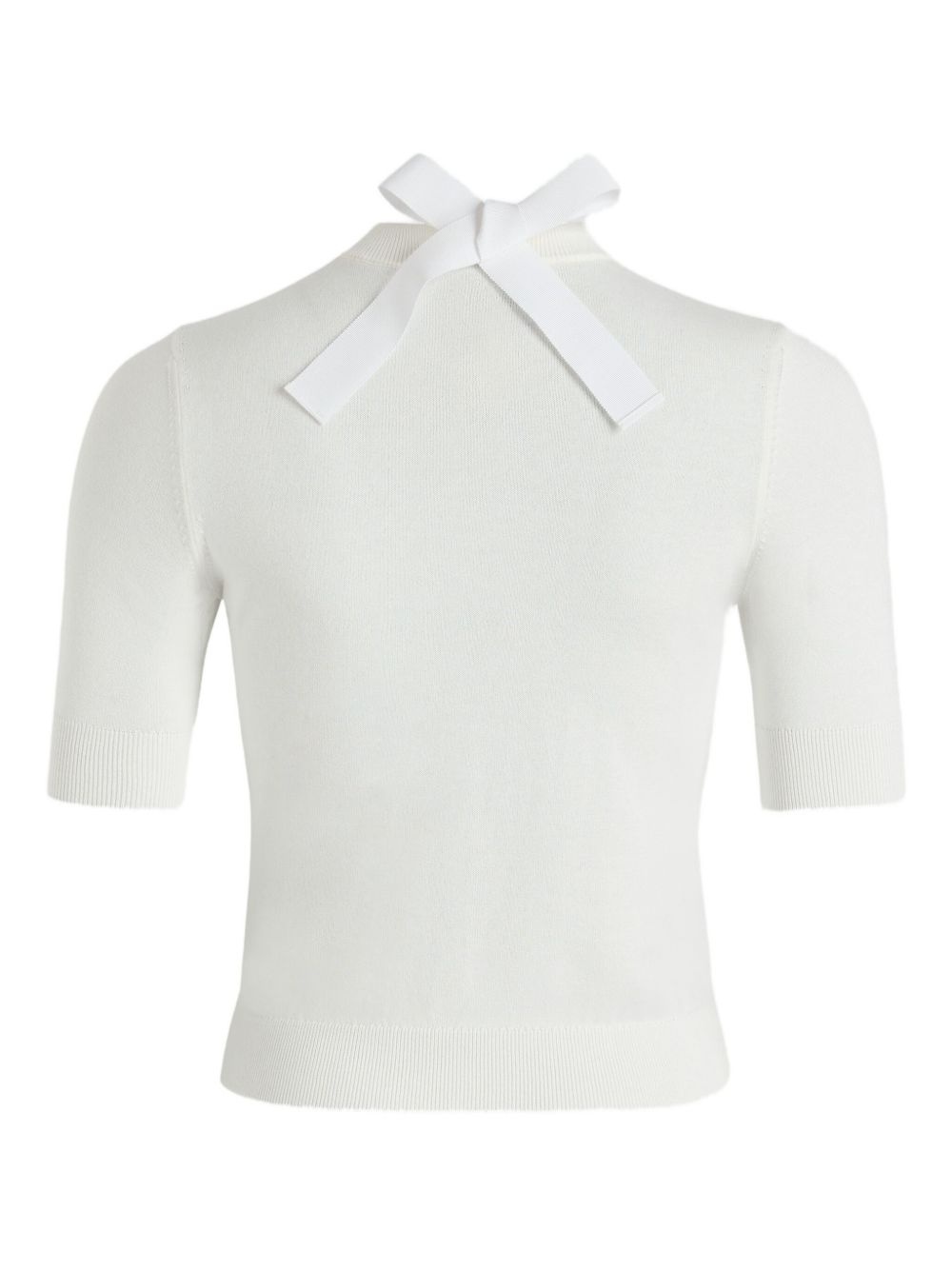 bow-detail sweater - 6