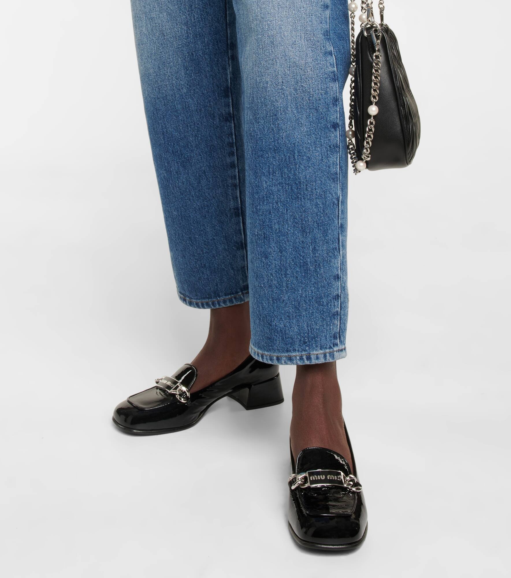 Patent leather loafers - 4