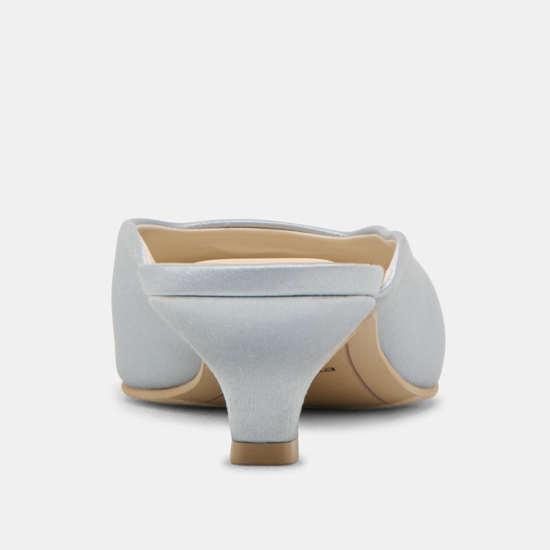 UMARA HEELS LIGHT BLUE SATIN 7