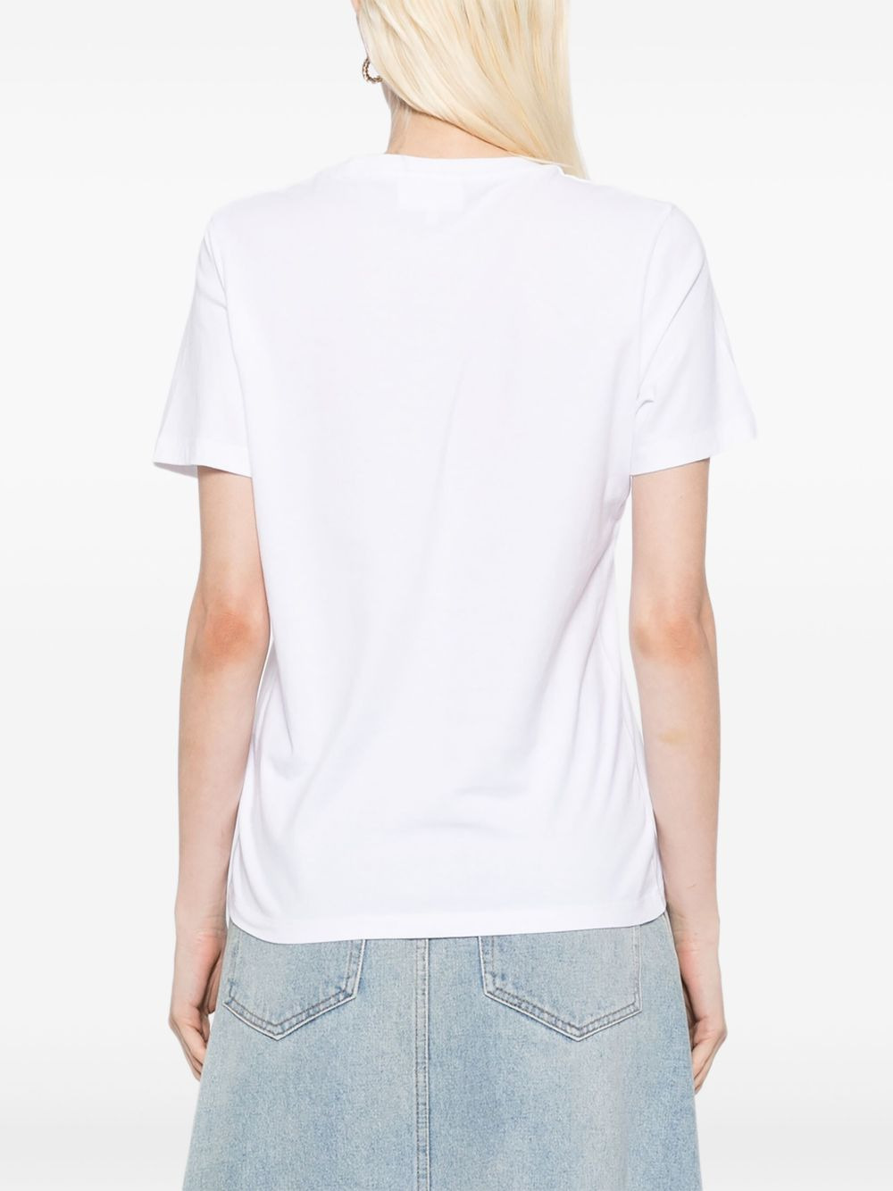 fox-embroidered T-shirt - 4