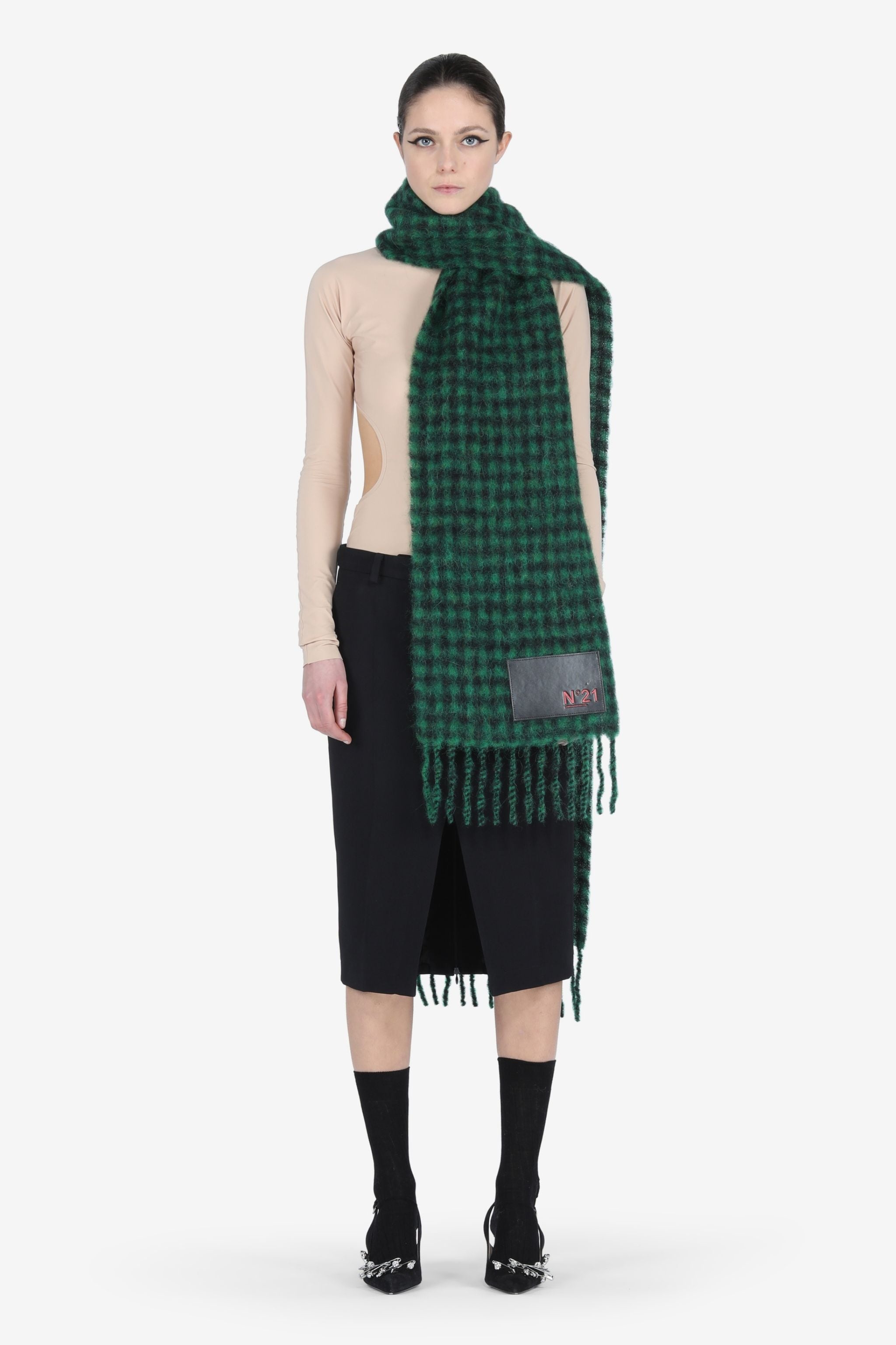 CHECKED SCARF - 1