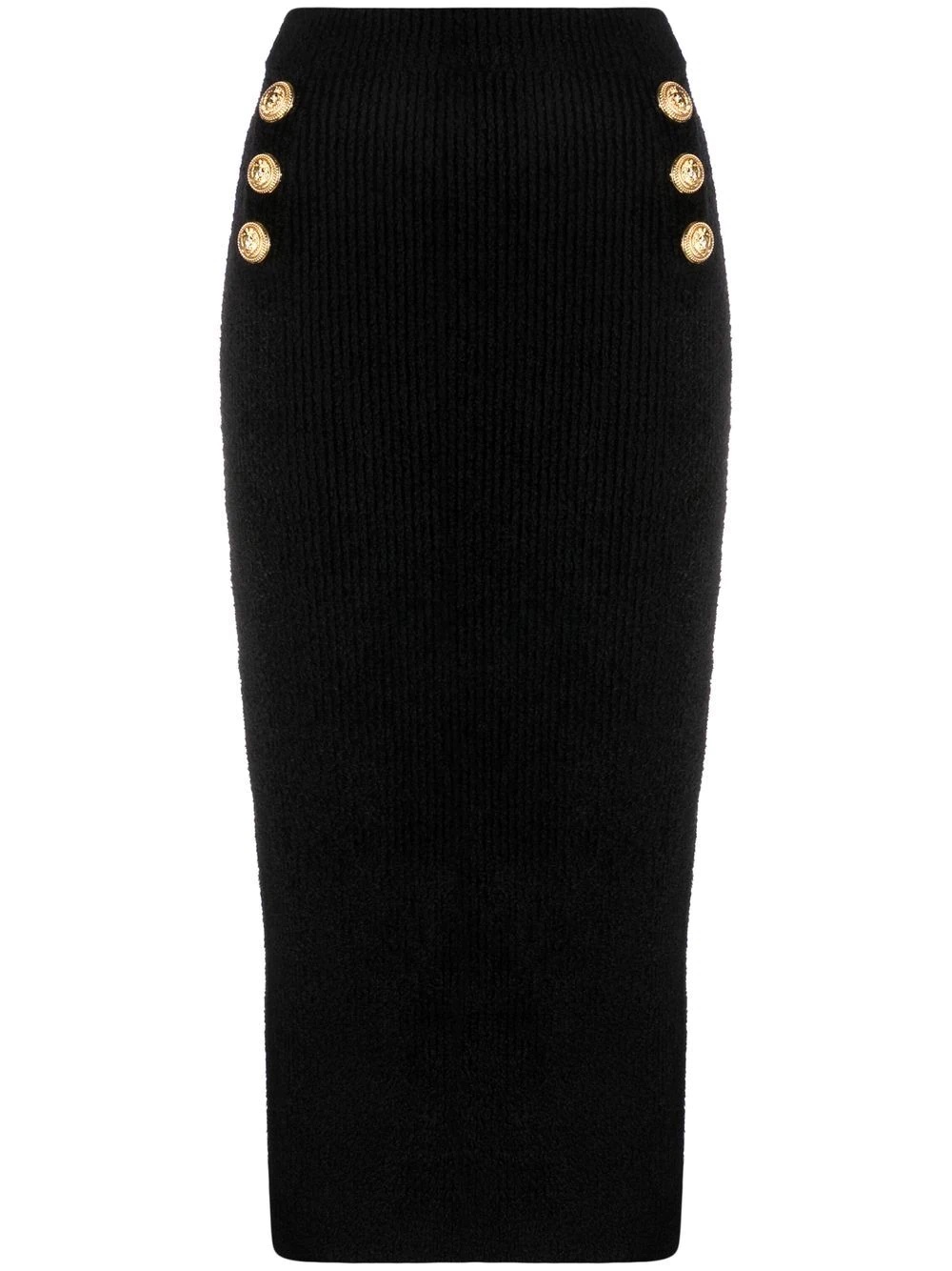 ribbed-knit pencil skirt - 2