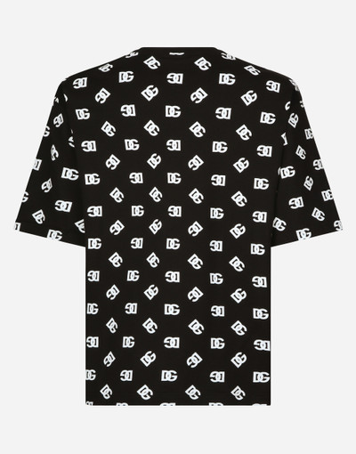 Dolce & Gabbana Short-sleeved cotton T-shirt with DG Monogram outlook