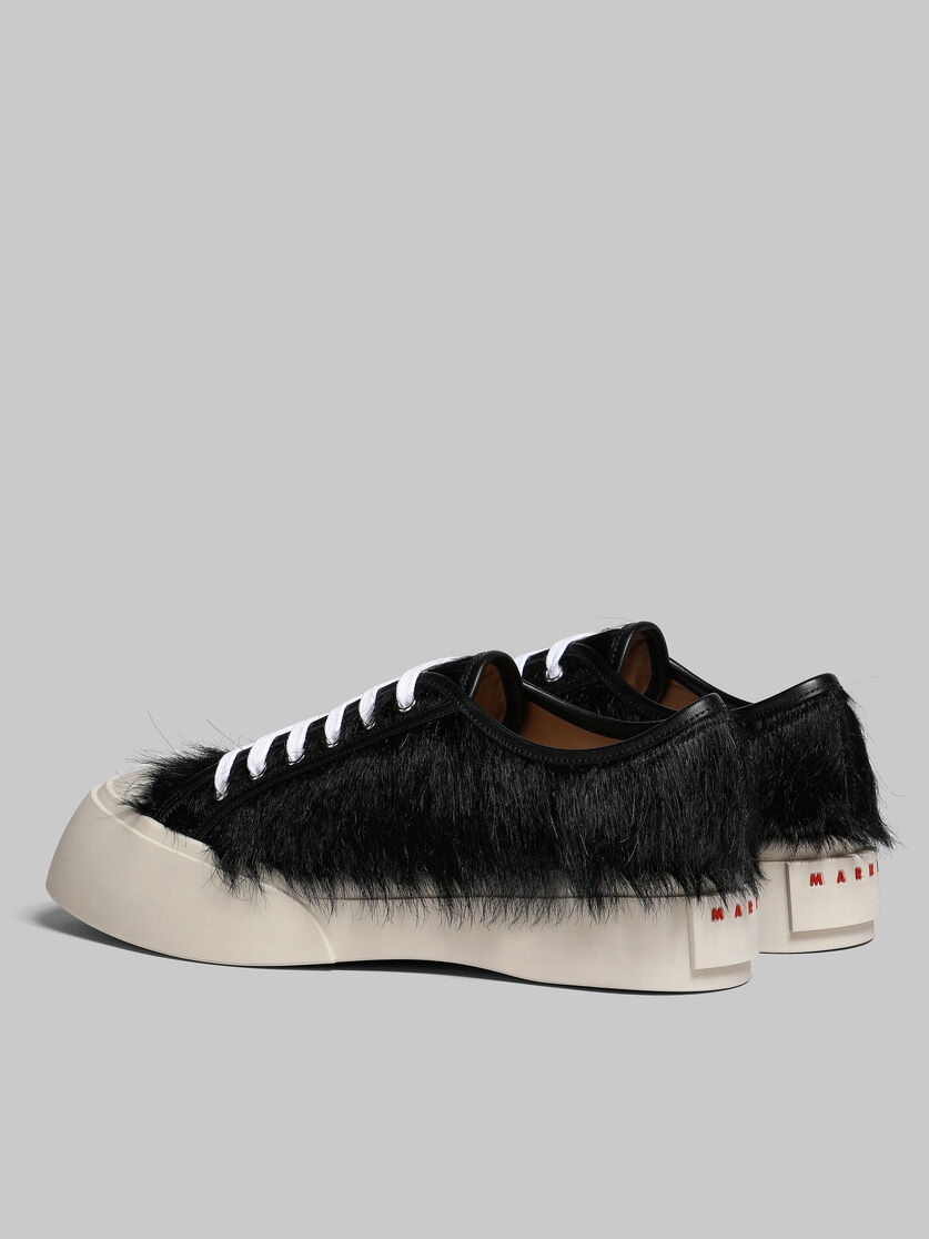 BLACK LONG-HAIR CALFSKIN PABLO SNEAKER - 3