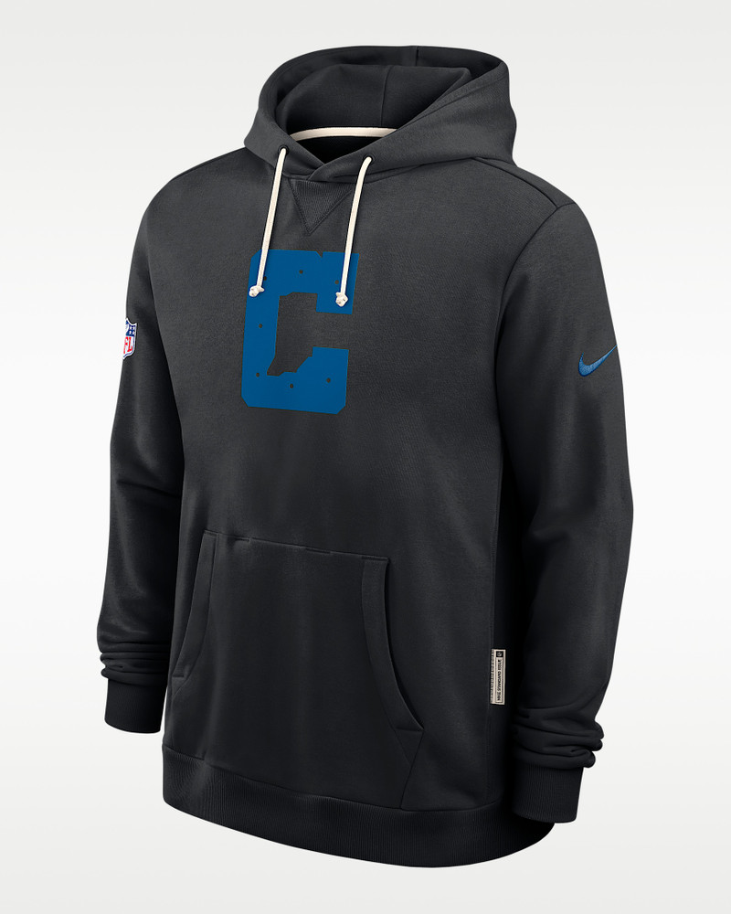 Indianapolis Colts Alt 2 Tight Coverage Sideline Men's Nike Dri-FIT NFL Pullover Hoodie 1