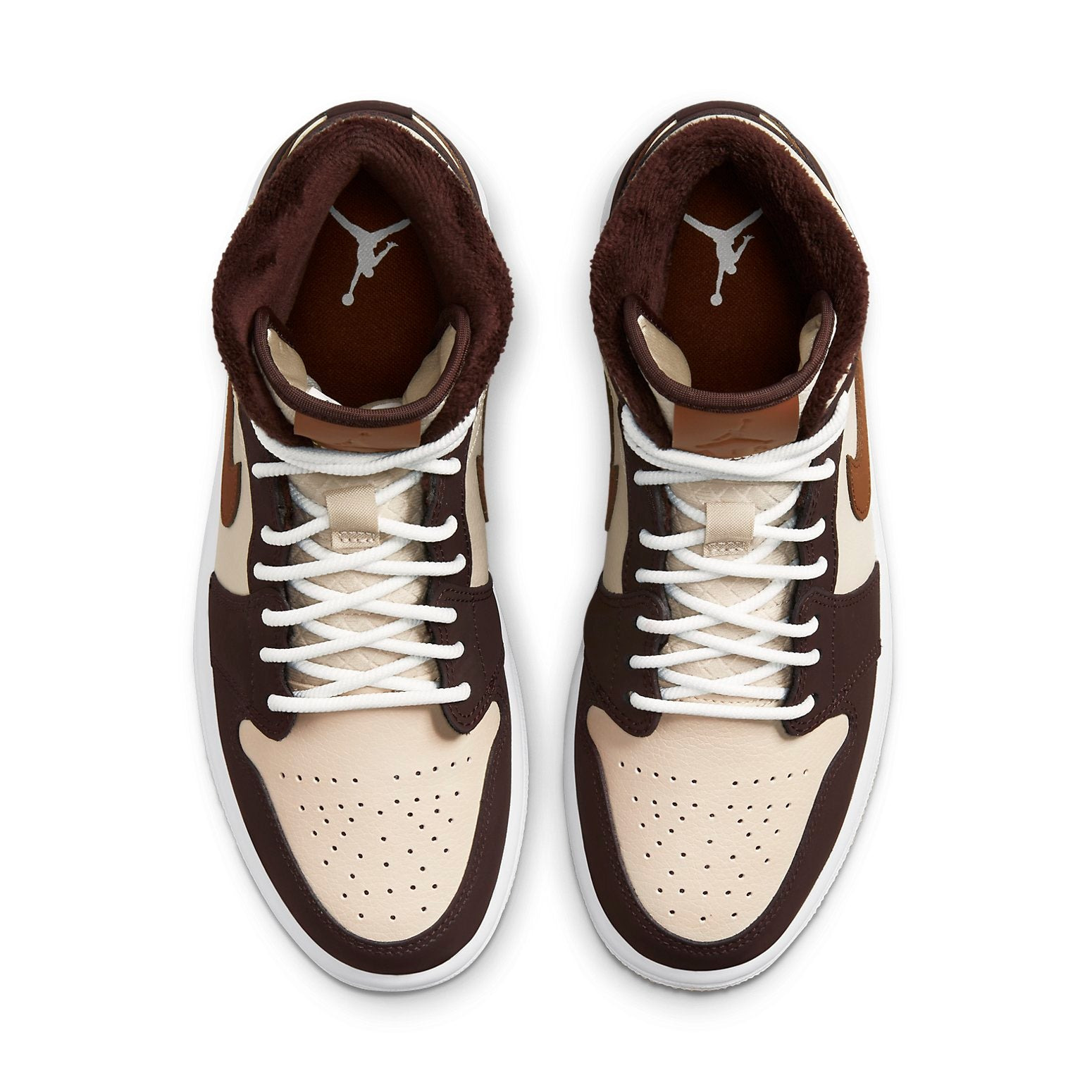 (WMNS) Air Jordan 1 Mid SE 'Cream Dark Chocolate' DO6699-200 - 4