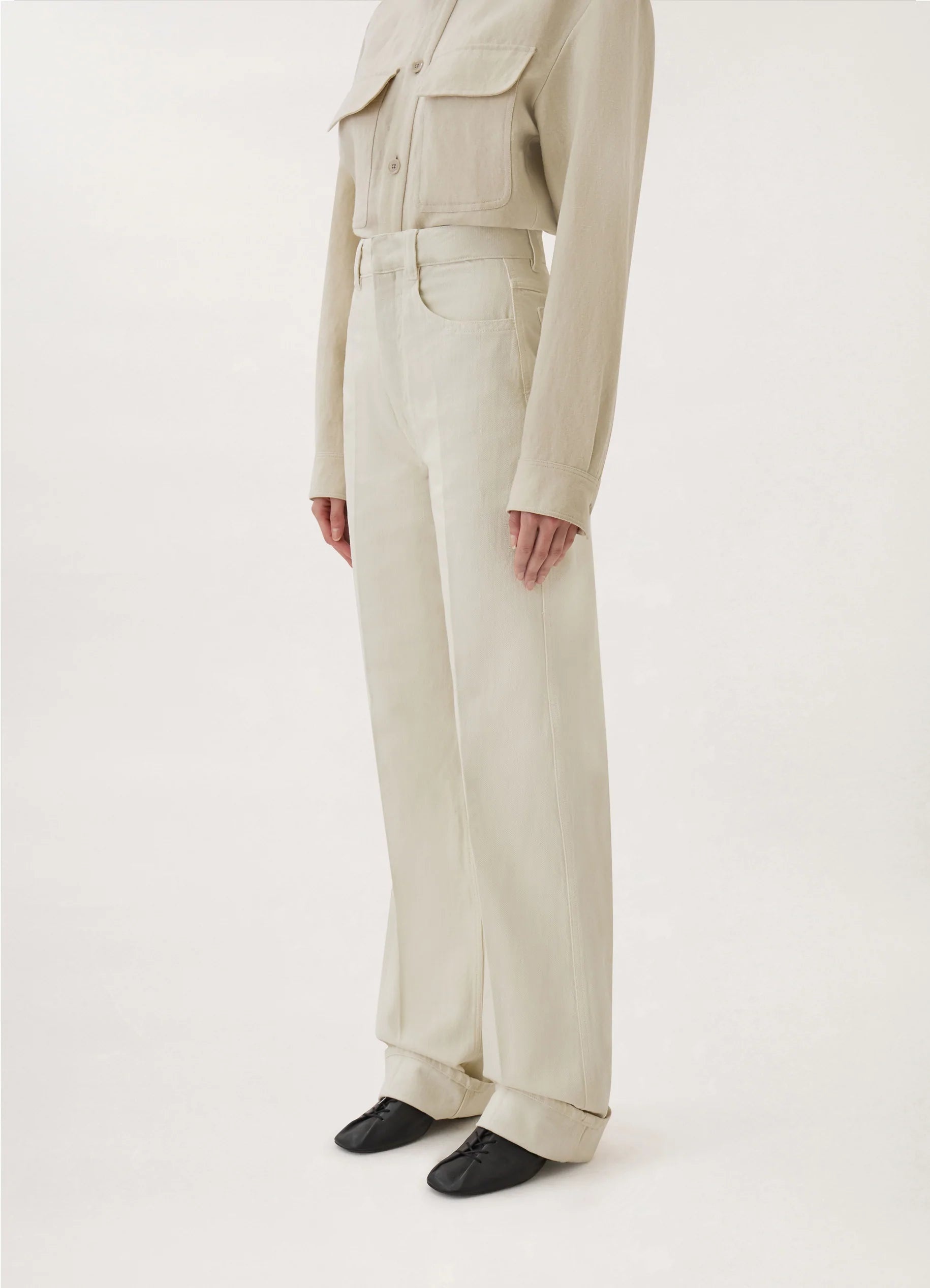 DENIM HIGH WAISTED PANTS
HEAVY GD DENIM - 4