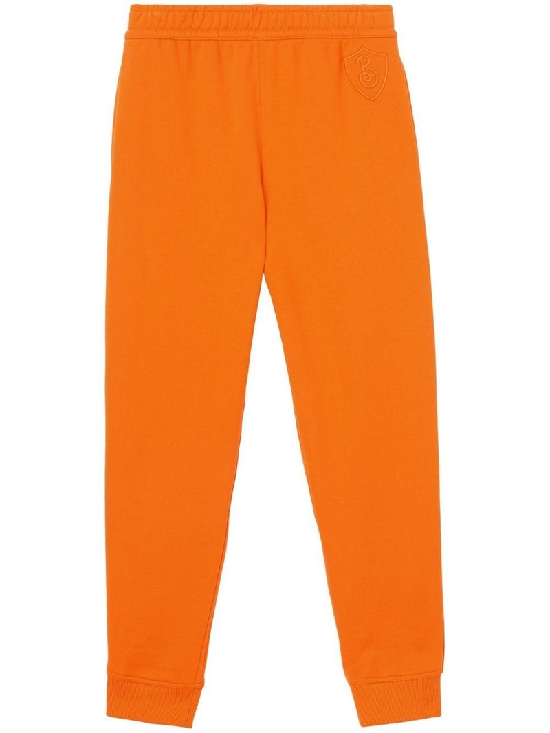 logo patch cotton track pants 1