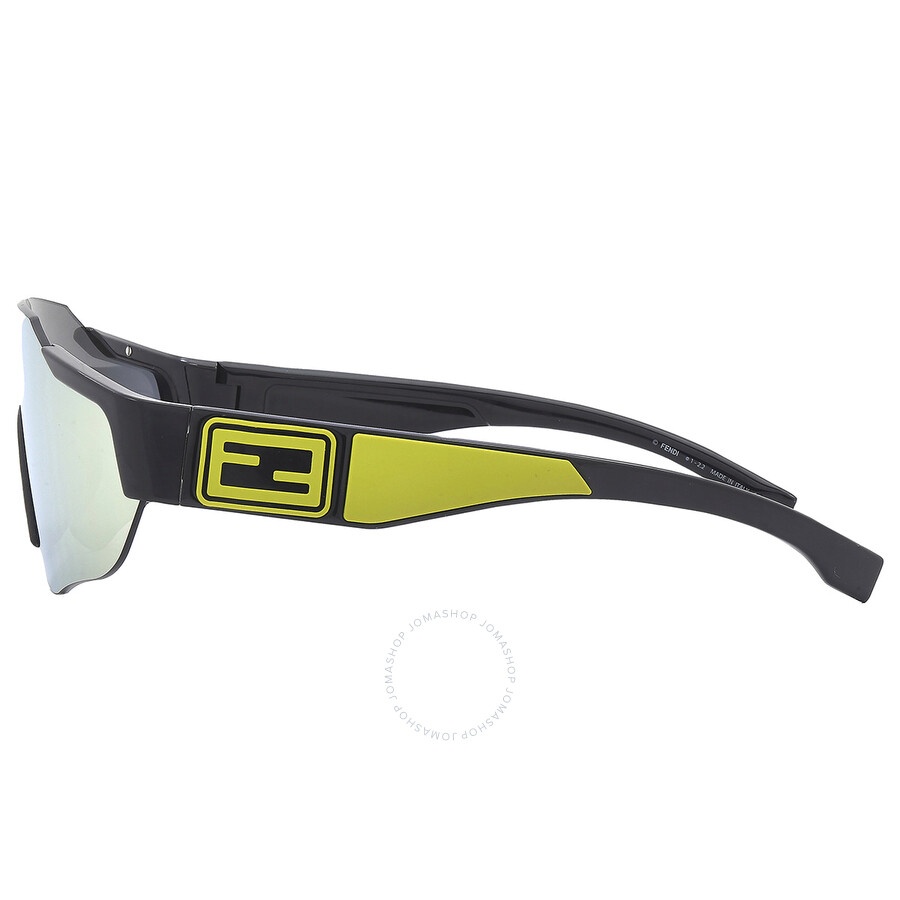 Fendi Yellow Shield Men's Sunglasses FE40088U-Y 01L 00 - 3