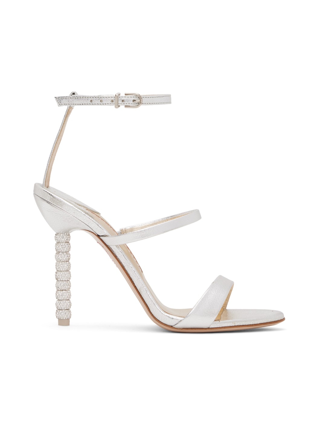 Silver Rosalind Heeled Sandals - 1