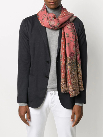 Etro floral detail scarf outlook