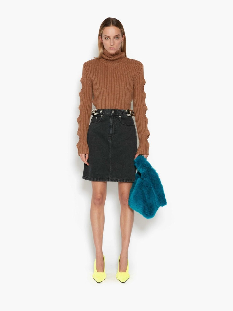 JW Anderson CUT OUT SLEEVE TURTLENECK JUMPER outlook