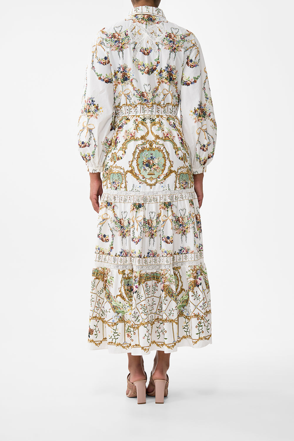 TIERED LONG SHIRT DRESS - 3