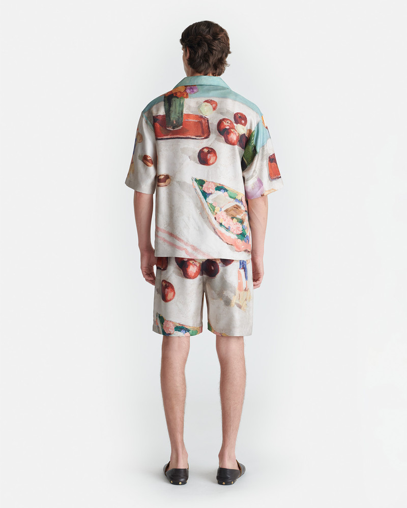 Printed Silk Twill Shirt 7