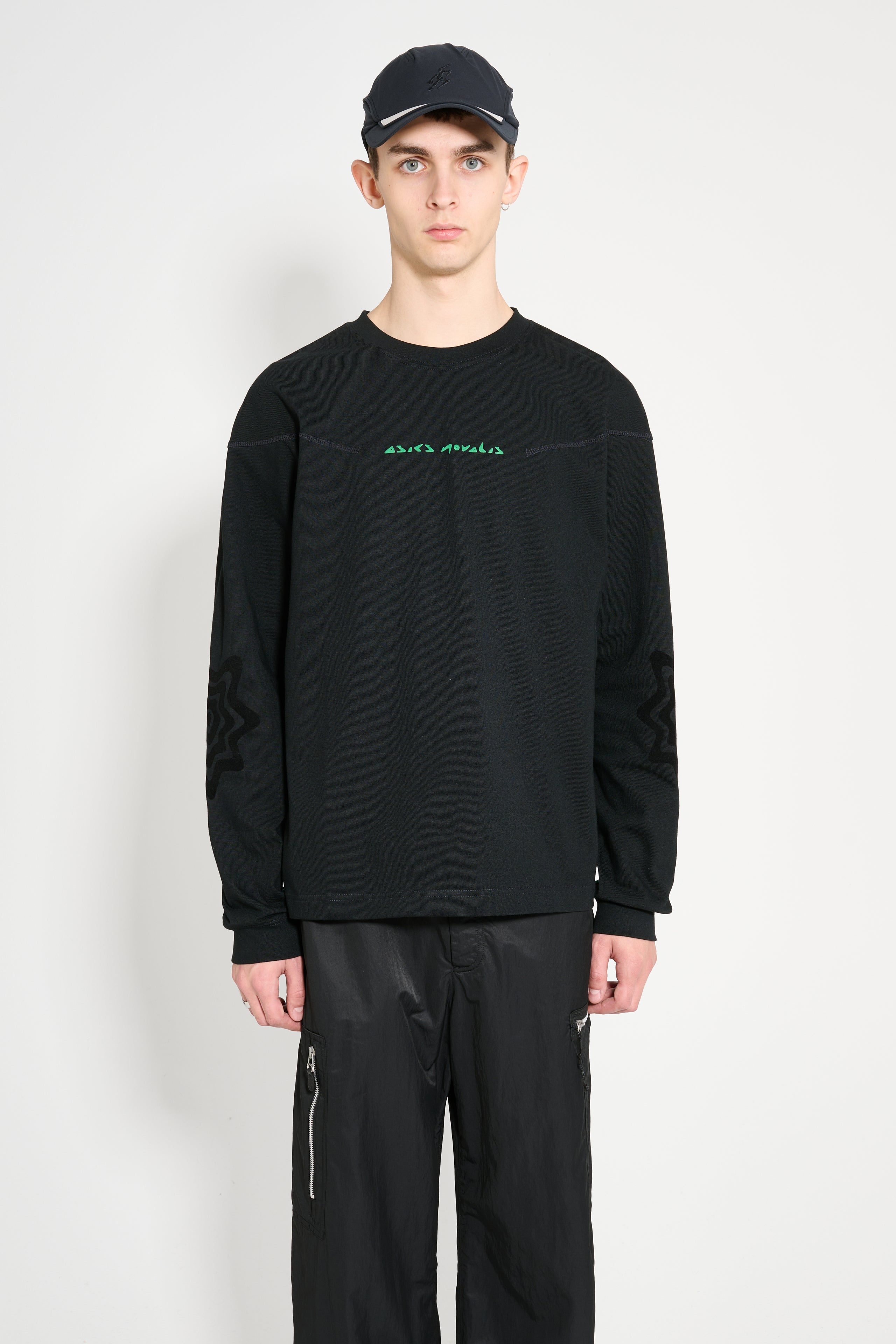 Asics ASICS NOVALIS BIXANCE LONG SLEEVE ANTHRACITE | tresbien 