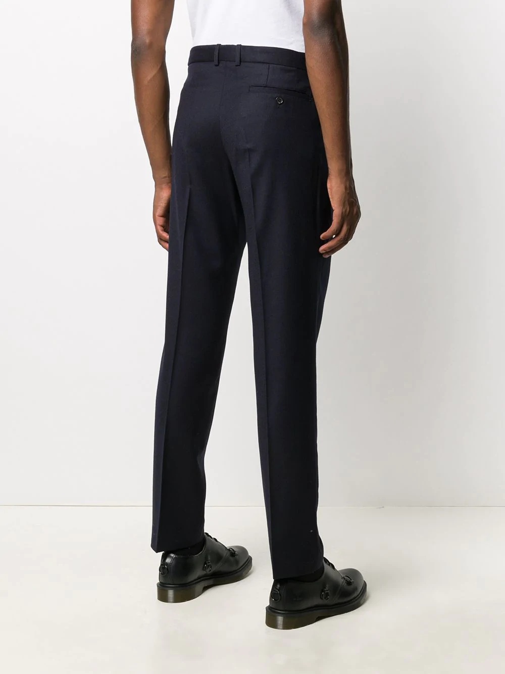 straight-leg tailored trousers - 4