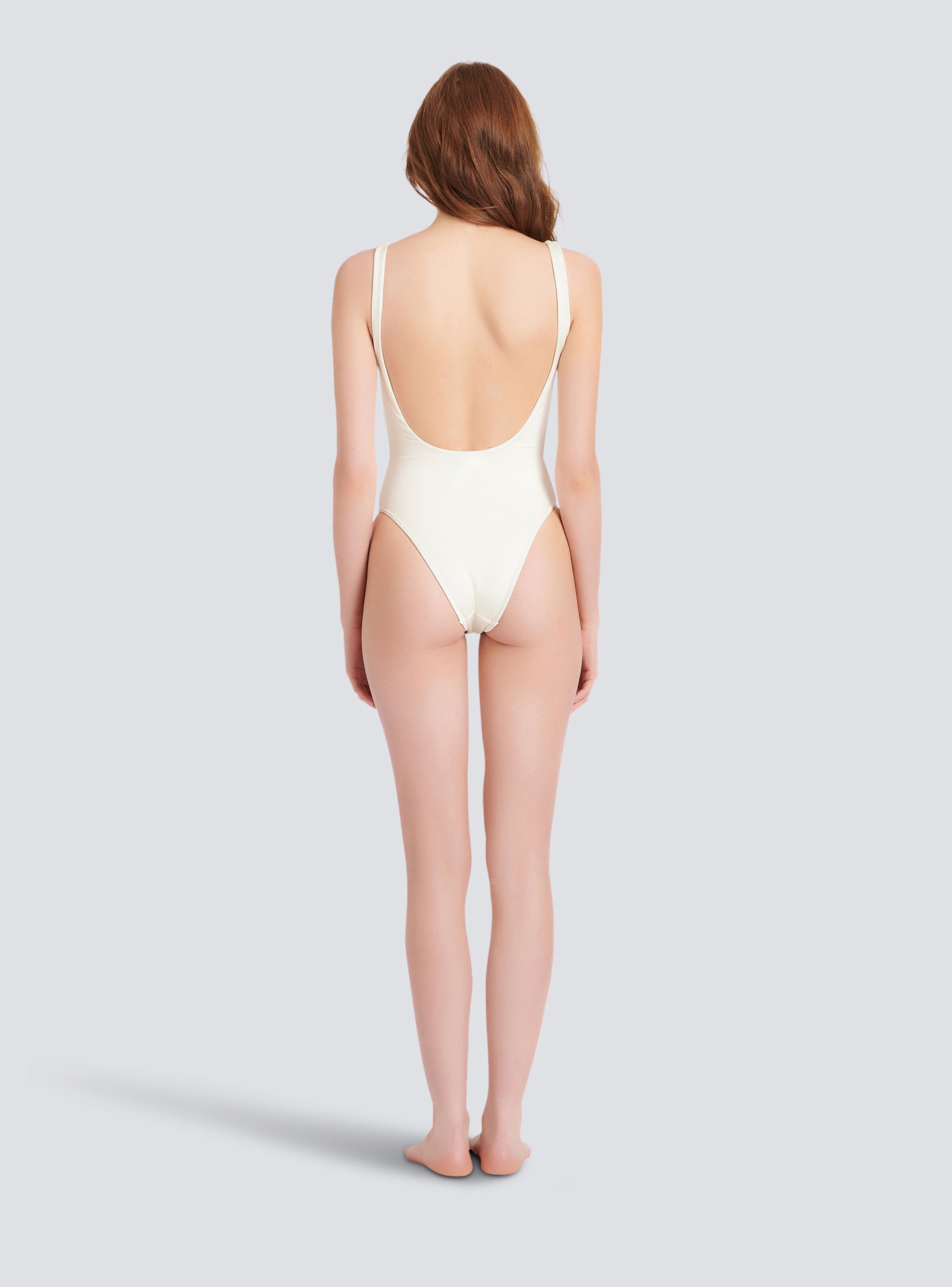 Balmain logo swimsuit - 4