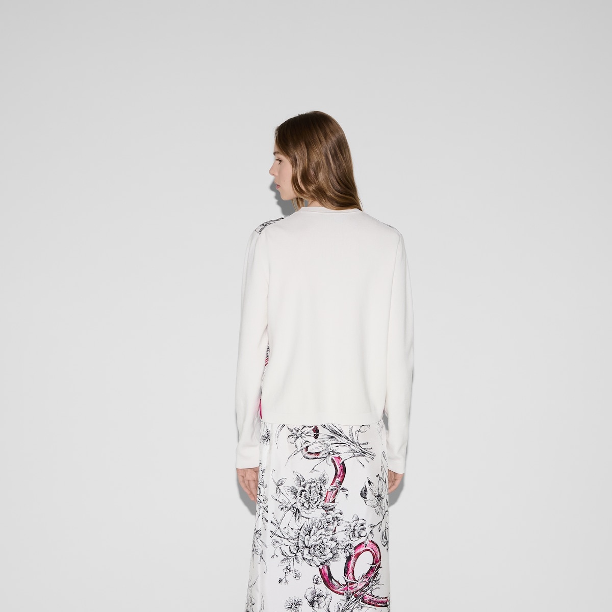 Printed cotton and silk cardigan - 4