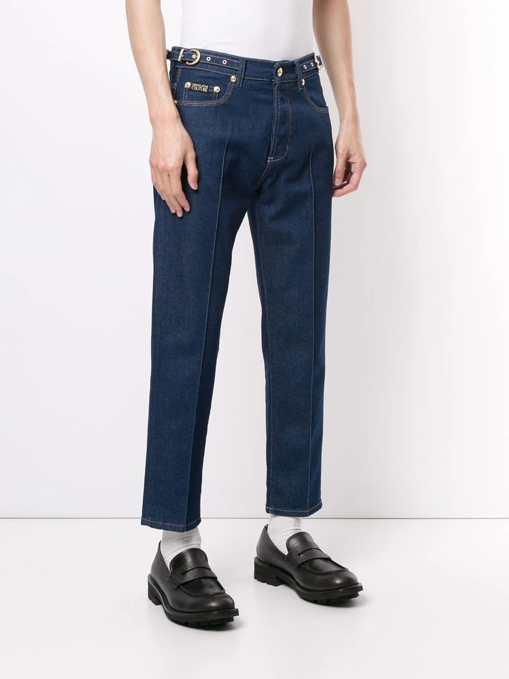 mid-rise straight jeans - 3